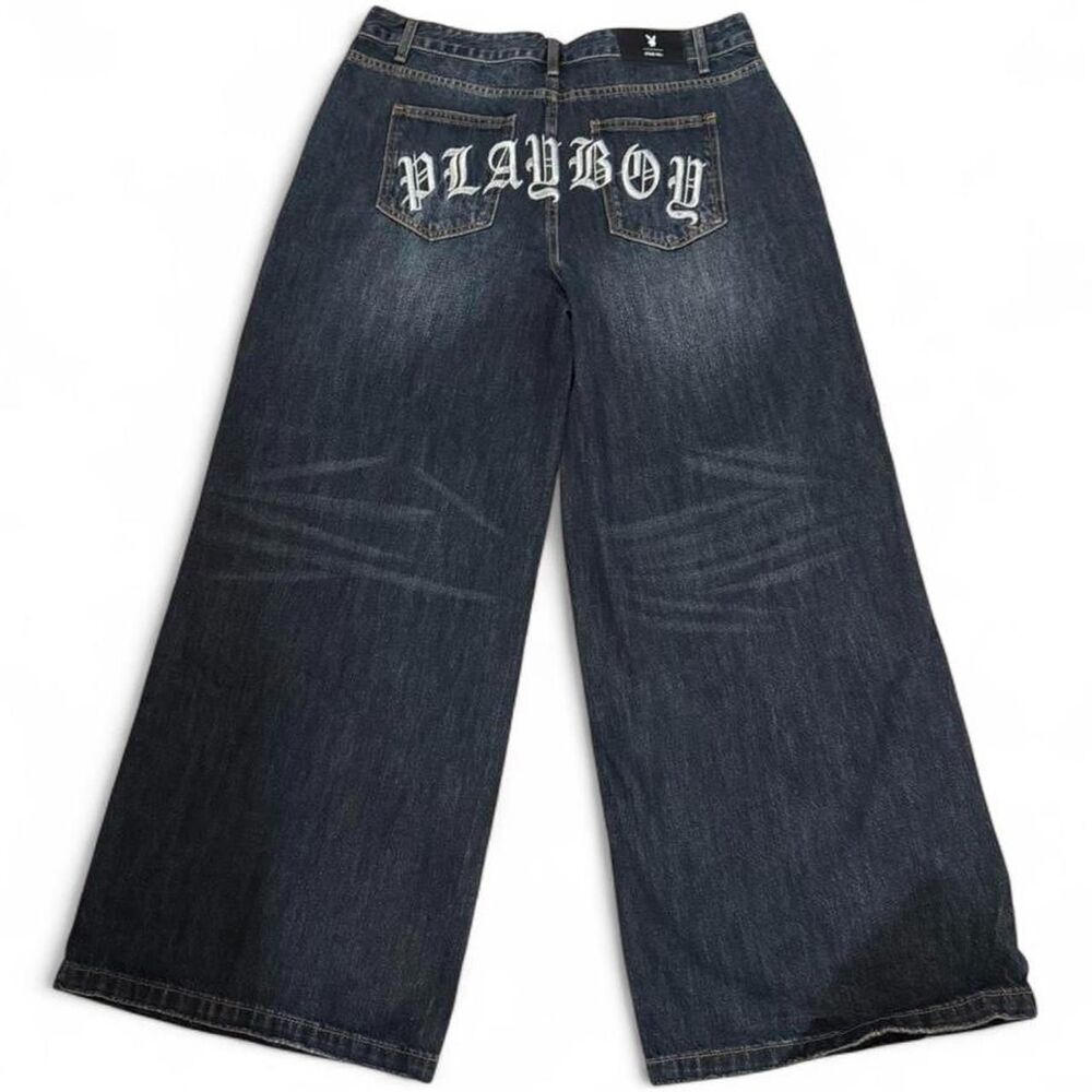 Dolls Kill Playboy Blue Jeans